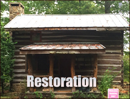 Historic Log Cabin Restoration  Coinjock, North Carolina
